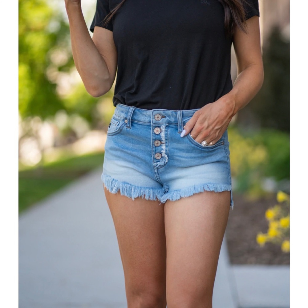 NWT KanCan High Rise Button Fly Shorts